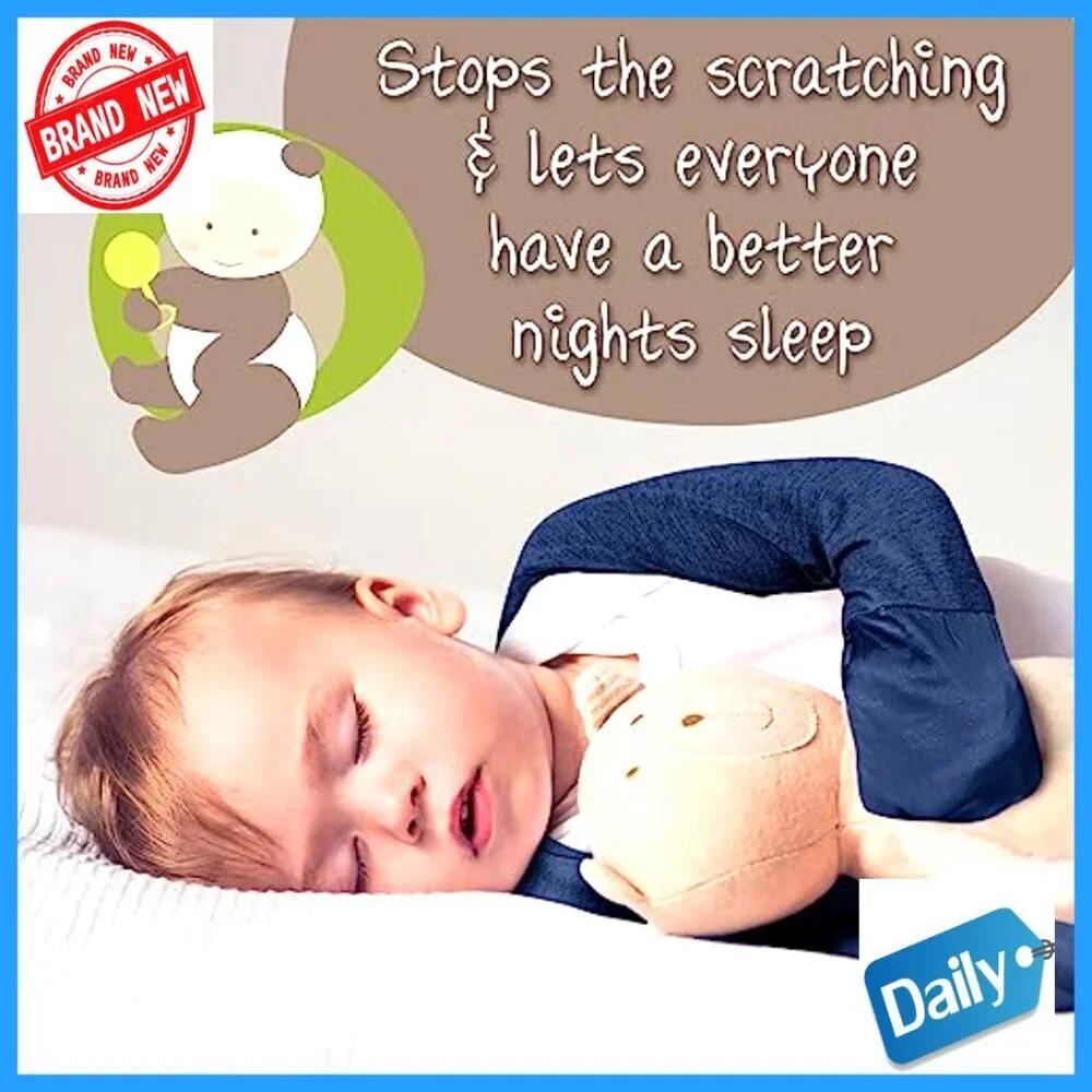Silk Eczema Scratch Sleeves for Kids, Prevents Skin Damage, Flexible Sizing